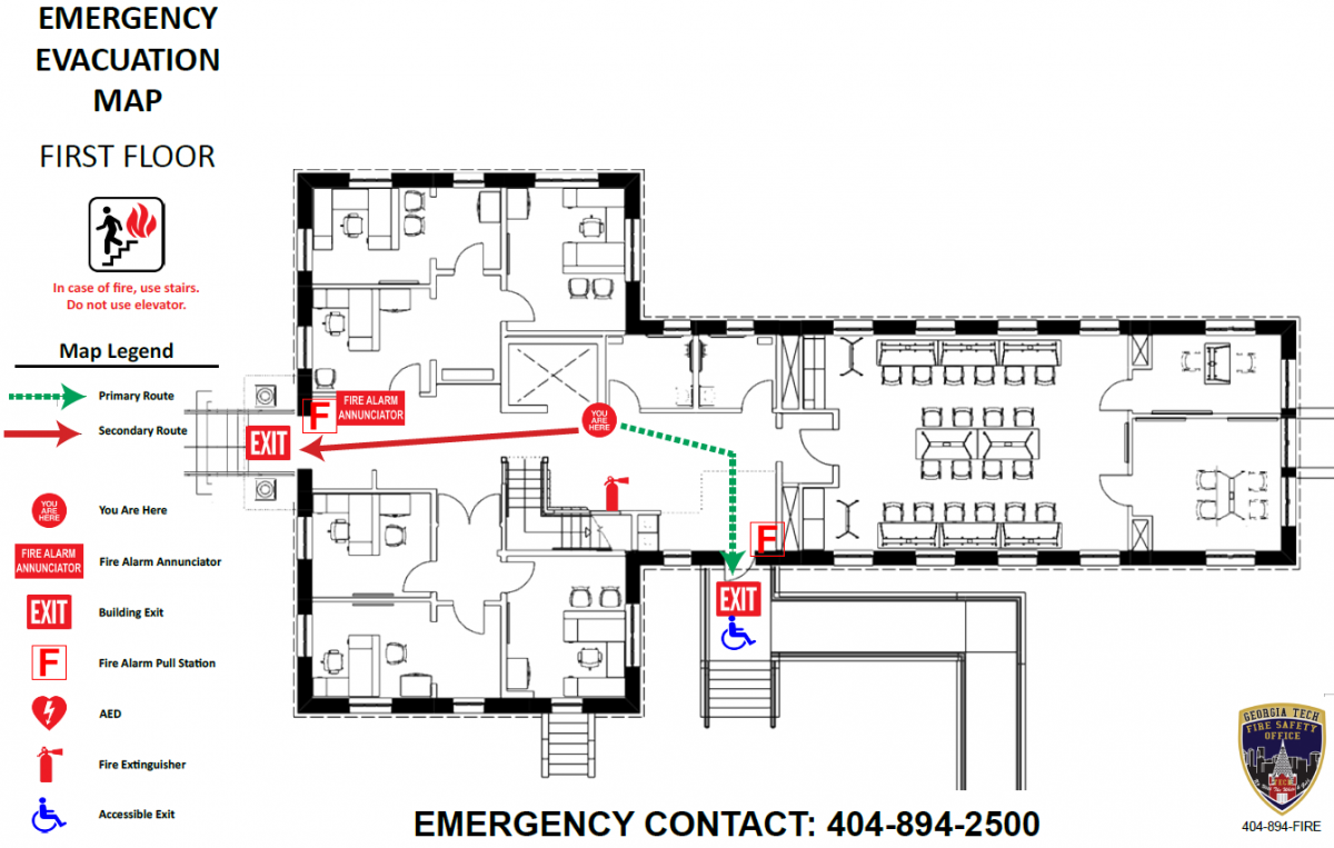 Emergency Evacuation Maps Environmental Health Safety Emergency Evacuation Maps Environmental Health Safety