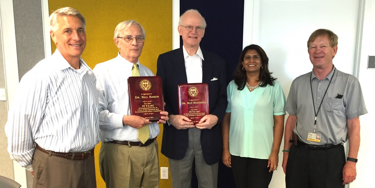 Mark Demyanek, Bill Baron, Ron Rousseau, Nazia Zakir, and Chuck Rhode