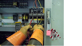 lockout tagout with gloves