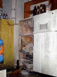 modified domestic refrigerator after explosion