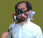 fit testing half face respirator with irritant smoke