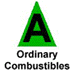 Type A - ordinary combustibles