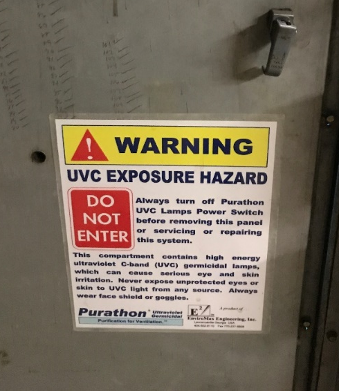 UVC Exposure Hazard Label